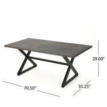 Load image into Gallery viewer, Rolando - Outdoor Aluminum Dining Table With Steel Frame
