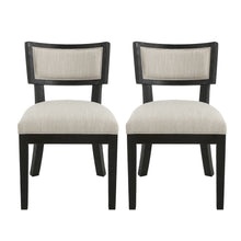 Load image into Gallery viewer, Farmhouse Style Fabric Upholstered Side Dining Chair Set