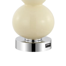 Load image into Gallery viewer, Gourd Table Lamps With Drum Shades (Set of 2) - Cream