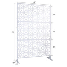 Load image into Gallery viewer, Outdoor & Indoor Metal Freestanding Decorative Privacy Screen