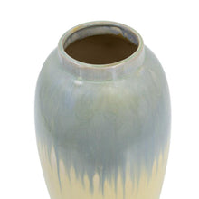 Load image into Gallery viewer, Reactive Glaze Cylinder Table Vase - Blue / Cream
