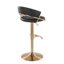 Load image into Gallery viewer, Jie - Contemporary Adjustable Barstool With Swivel With Rounded T Footrest (Set of 2)