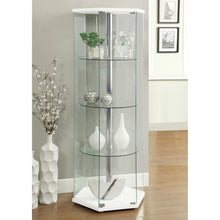 Load image into Gallery viewer, Tenley - 4 Shelf Curio Cabinet With Hexagonal Design