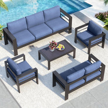 Load image into Gallery viewer, Outdoor Patio Set, All-Weather With Thick Cushions