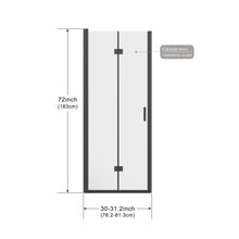 Load image into Gallery viewer, Bifold Frameless Shower Door With Tempered Clear Glass