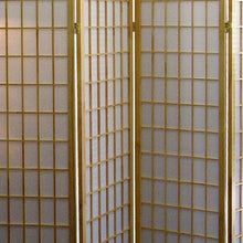Load image into Gallery viewer, Folding Four Panel Screen Room Divider (469131) - Brown
