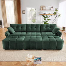 Load image into Gallery viewer, Sofa Set With Ottoman And Pillows, Textured, High Resilience Cushions