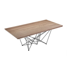 Load image into Gallery viewer, Solid Wood Metal, Dining Table - Light Brown