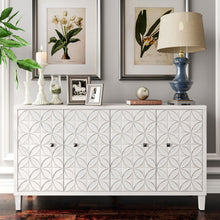 Load image into Gallery viewer, Accent Cabinet 4 Door Wooden Cabinet Sideboard Buffet Server Cabinet Storage Cabinet, For Living Room, Entryway, Hallway, Office, Kitchen And Dining Room - White Wash