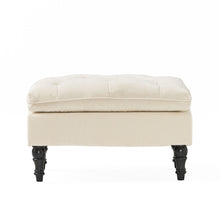 Load image into Gallery viewer, Lofton - Pillow Top Ottoman With Button Tufting - Cream