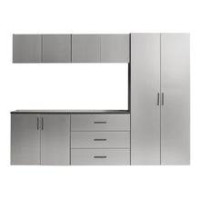 Load image into Gallery viewer, Astro Series - Garage Cabinet Set B With Soft Closing Drawers - Metallic Gray