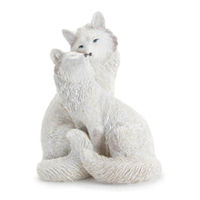 Load image into Gallery viewer, Poly Fox Figurine (Set of 2) - White