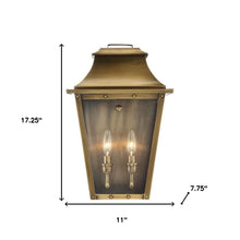 Load image into Gallery viewer, Coventry 2-Light Aged Pocket Wall Light - Brass