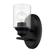Load image into Gallery viewer, One Light Wall Light With Clear Glass Shade - Matte Black