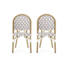 Load image into Gallery viewer, Chic French Bistro Chair With Durable Rattan And Aluminum Frame