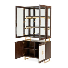 Load image into Gallery viewer, Belmont Place - Display Cabinet - White / Dark Brown