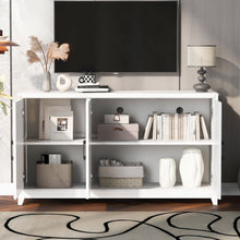Load image into Gallery viewer, TV Stand For TVs Up To 65", Modern Entertainment Center Media Console Cabinet With 2 Spacious Storage Space, Solid Wood Legs For Living Room