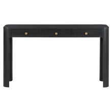 Load image into Gallery viewer, Console Table With Three Drawers - Black