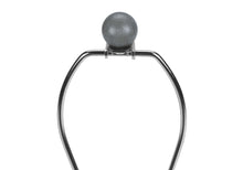 Load image into Gallery viewer, Concrete Urn Table Lamp With Beige Drum Shade - Gray