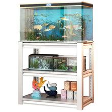 Load image into Gallery viewer, Stylish Metal rium Stand For 20 - 30 Gallon Tanks, 3 Tier Adjustable Shelf