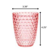 Load image into Gallery viewer, Leading Ware Diamond Cut Acrylic Glasses Drinking (Set of 4)
