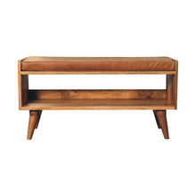 Load image into Gallery viewer, Solid Wood Bench With Upholstered Sea