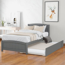 Load image into Gallery viewer, Platform Bed & Headboard, Footboard And Wood Slat Support