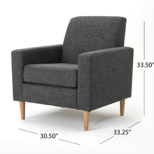 Load image into Gallery viewer, Nebulize - Upholstered Fabric Club Chair With Button Tufted And Square Off Arm And Back