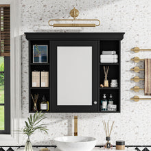 Load image into Gallery viewer, Wall Mounted Bathroom Storage Cabinet With Mirror Door