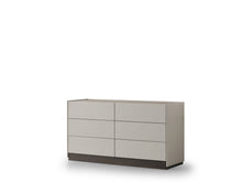 Load image into Gallery viewer, 60" Wood Six Drawer Double Dresser - Gray