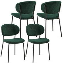 Load image into Gallery viewer, Boucle Dining Chairs, Dining Chairs With Metal Legs For Dining Room, Kitchen, Living Room