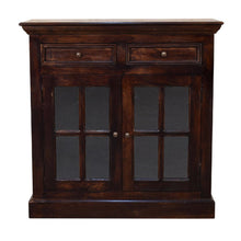 Load image into Gallery viewer, 35" Solid Wood Accent Cabinet With Two Doors And Two Drawers - Brown