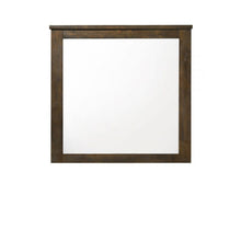 Load image into Gallery viewer, 40" Square Framed Mounted Dresser Mirror - Dark Brown