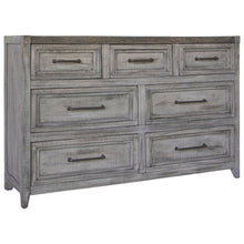 Load image into Gallery viewer, Solid Wood 7 Drawer Double Dresser - Brown