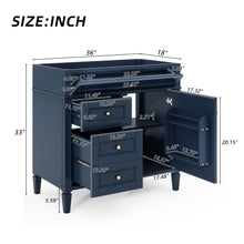 Load image into Gallery viewer, Bathroom Vanity With 2 Drawers And Tip-Out Drawer, Storage Cabinet
