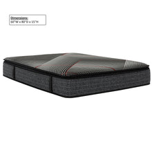 Load image into Gallery viewer, 15" Euro Top Gel Memory Foam Hybrid Mattress With Pocket Coils, Cooling & Edge Support - Black - Queen