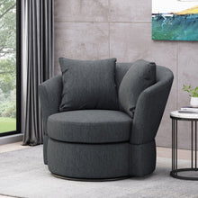 Load image into Gallery viewer, Swivel Club Chair With Circular Design