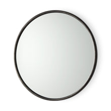 Load image into Gallery viewer, 36" Metal Round Framed Accent Mirror - Black