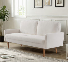 Load image into Gallery viewer, Sofa, European Style With Sleek Design, Modern & Vintage Flair, Upholstered 3 Seater Couch