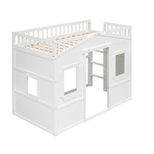 Load image into Gallery viewer, House Loft Bed With Ladder