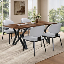 Load image into Gallery viewer, 5 Pieces Modern Faux Leather And Metal Dining Set