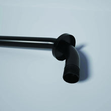 Load image into Gallery viewer, 16" Shower Arm With Flange, Stainless Steel, Rust Resistant Design - Matte Black