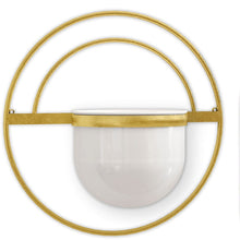 Load image into Gallery viewer, Wall Planters (Set of 3) - Gold / White