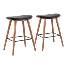 Load image into Gallery viewer, Saddle - Contemporary Counter Stool (Set of 2)