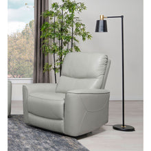 Load image into Gallery viewer, Dove Upholstered Power Recliner Chair With Smooth Power Recline And USB Charging - Gray