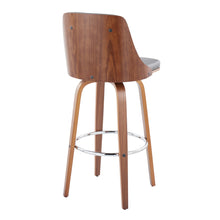 Load image into Gallery viewer, Gianna - Mid Century Modern Fixed Height Barstool With Swivel With Round Footrest (Set of 2)
