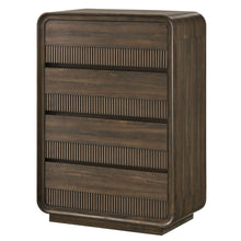 Load image into Gallery viewer, Flair Rounded Edges 1 Piece Chest, 5 Drawer Storage Bedroom Furniture - Brown