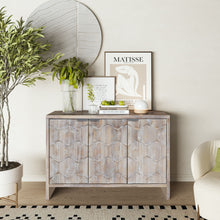 Load image into Gallery viewer, Accent Cabinet Farmhouse Style 4 Door Wooden Cabinet Sideboard Buffet Server Cabinet Storage Cabinet, For Living Room, Entryway, Hallway, Office, Kitchen And Dining Room