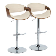 Load image into Gallery viewer, Symphony - Mid Century Modern Adjustable Barstool & Swivel With Rounded T Footrest (Set of 2)