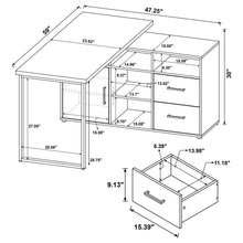 Load image into Gallery viewer, Corrado - L-Shape Office Desk With Storage - Gray